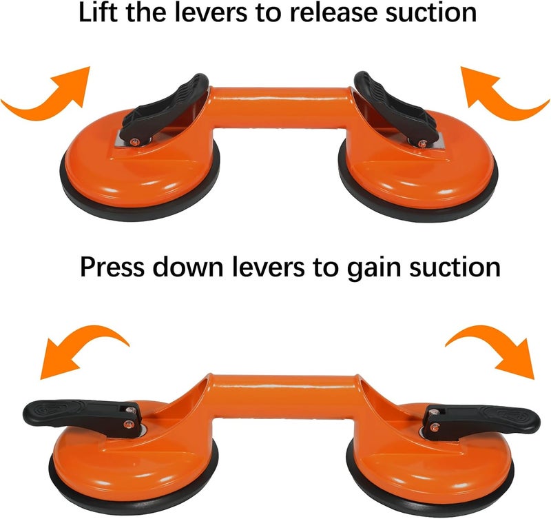 Genubi Industry Floor Gap Fixer Tool for Laminate Floor Gap Repair Plank Grabber Includes Heavy Duty Aluminum Suction Cup and Fiberglass Handle Rubber Mallet (Can't Use on Scraped Surface Floor) - Image 2